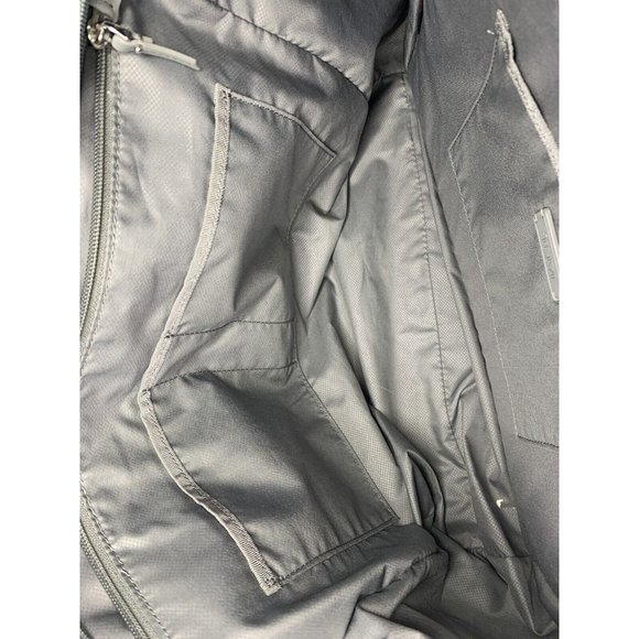 TUMI Nylon Tote Bag Laptop Travel Bag Gray Double Handles Zip Pockets Women's L - Picture 9 of 13